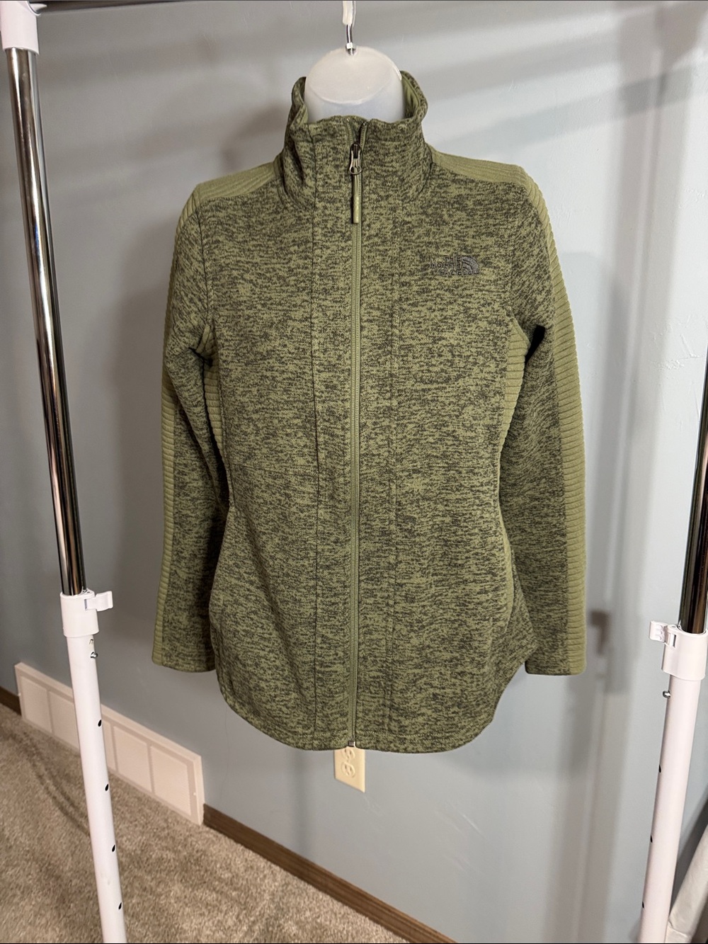 The North Face Women's Olive Heather Full-Zip Utility Jacket